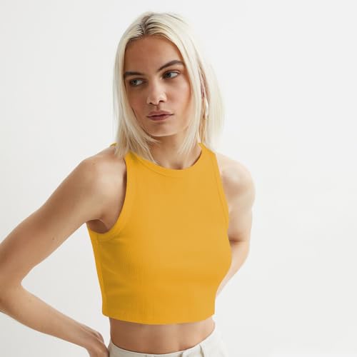 Image of KERI PERRY Tops for Women Crop Top for Women's Tank Activewear Tee Sports Western Casual Cotton Camisole Pack of 3 Combo
