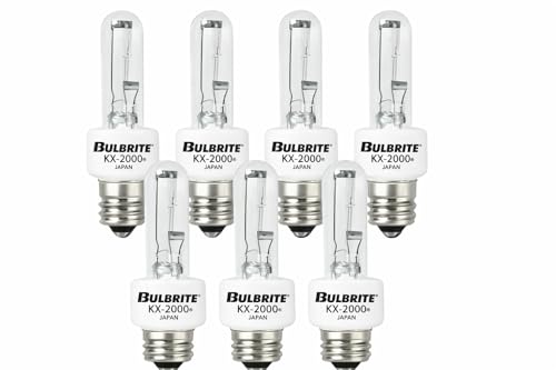 Bulbrite KX60CL/E12 60-Watt Dimmable KX-2000 Krypton/Xenon T3, Candelabra Base, Clear [6 Pack]