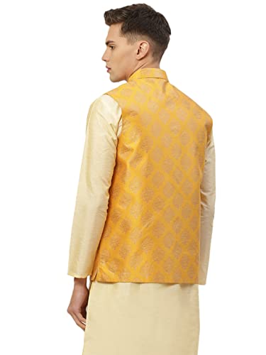 Image of Jompers Men's Woven Design Nehru Jacket.