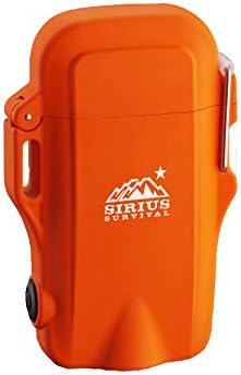 Arc4 Lit Lighter 2.0 - Rechargeable Outdoor Waterproof Dual Arc Plasma Lighter with Flashlight & Lanyard (Camo)