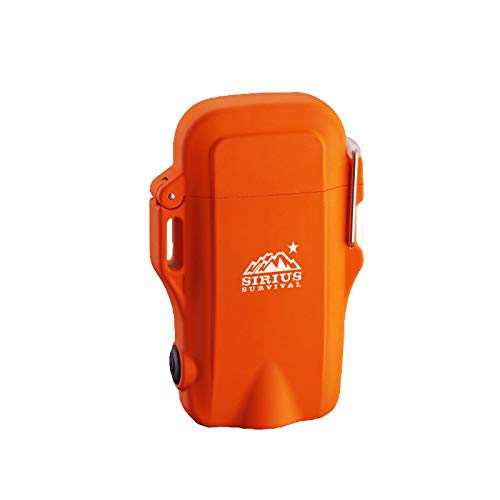Encendedor eléctrico recargable plasma naranja miniatura 1