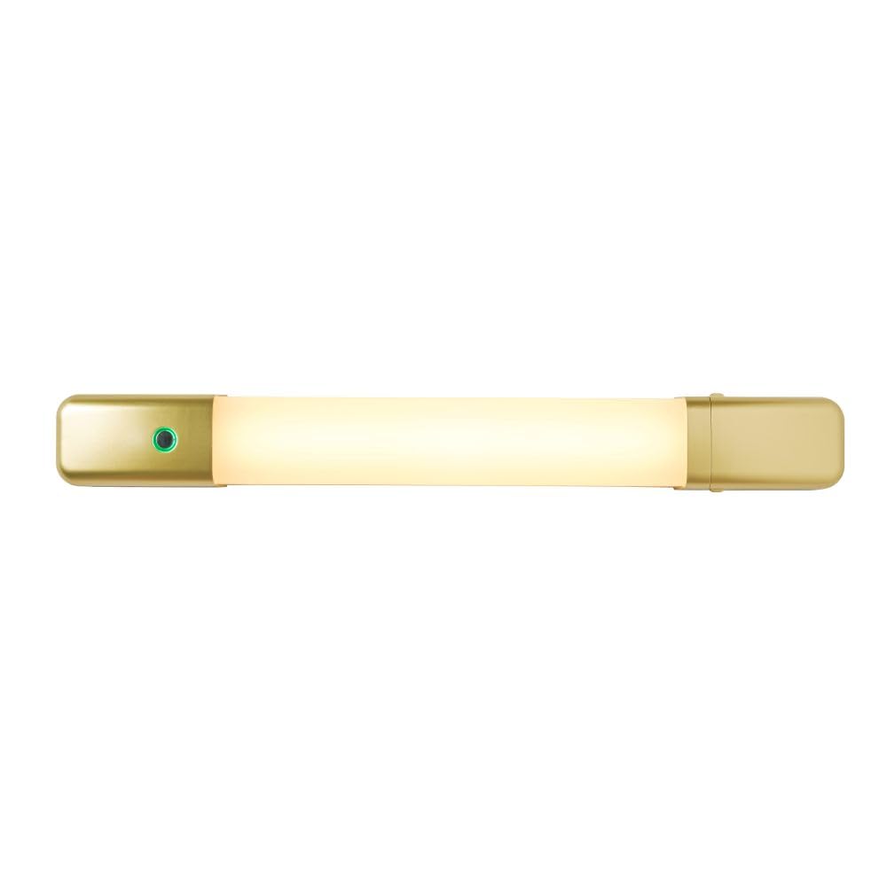 Litecraft Brushed Brass Bathroom Shaver Wall Light Touch Sensitive 10 Watt Cct Led - (Brushed Brass)