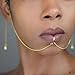 Shurhome Easy Wear C Type Lip Jewelry with Alloy Materials Portable for Fashion Enthusiasts and Hip Hop Styles Culture Fan Youth