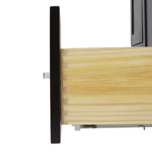 Ariel Bathroom Vanity 55" Inch With Pure White Quartz Countertop And Rectangle Sink In Espresso | 2 Soft Closing Doors | 9 Full Extension Dovetail Drawers | With Backsplash | No Mirror #TOP5