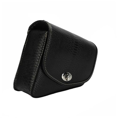 Alforjas Sportster XL883 1200 de cuero PU negro, bolsas laterales izquierda y derecha de moto