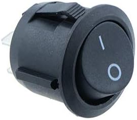 Black Round Rocker Switch Car dash light ON/OFF 12v