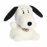 Aurora® Adorable Peanuts® 75th Anniversary Snoopy Palm Pals™ Stuffed Animal - Officially Licensed Toys for All Snoopy Fans - Nostalgic Gift for Adults and Birthday Celebrations - White 5 Inches
