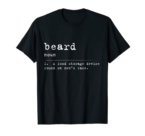 Definición de barba Regalo de cumpleaños para hombre barbudo mujer barbuda Camiseta