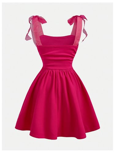 SOLY HUX Girl's Summer Sleeveless Dresses Bowknot A Line Birthday Party Short Dress2