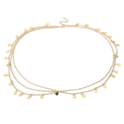 GWAWG Bijoux Cheveux Femme, Bijoux de Tête Bohème, Chaîne Frontale Dorée Style Oriental, Coiffe de Voyante, Carnaval, Festival, Mariage, Déguisement Danse...