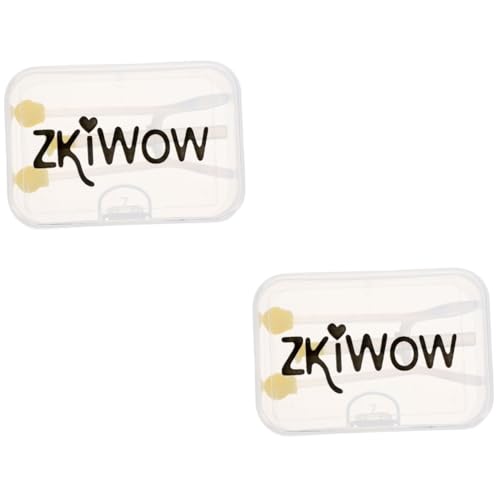 Ipetboom 2pezzi Stick Per Rimozione Lenti Contatto Strumento Portatile Per Indossare e Togliere Lenti Accessorio Pratico Per Viaggi Giallo