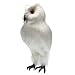 KODORIA Artificial Feathered Owl Realistic Bird Decoration Taxidermy Garden Decor - White 1