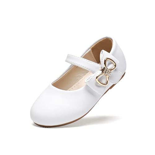Image of Felix & Flora Toddler Flower Girl Dress Shoes - Baby Girl Ballet Mary Jane Flats for Party School Wedding
