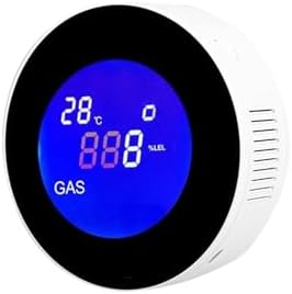 Gas Detectors, WiFi Natural Gas Detector with Electric Solenoid Valve Automatic Smart Control Shut Off Methane CH4 Leak Alarm Sensor(with V15GC Valve)