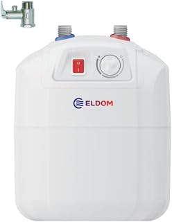 Warmwasserspeicher Eldom 72324PMP druckfest Untertisch 7L | inkl. Kombi-Rückschlageventil und Kabel mit Stecker, 1500W, 230V