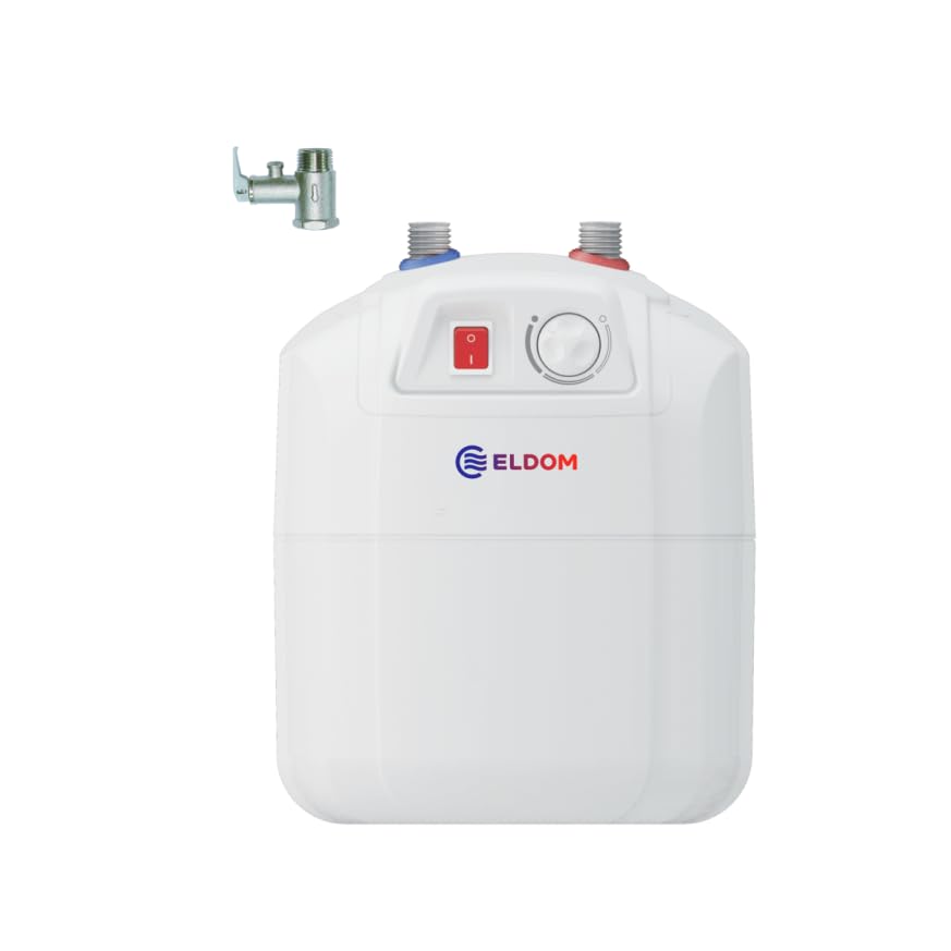 Eldom 72324PMP Untertisch Wassererhitzer, 7 l, druckfest, geschlossen, Silber, Modern, 1,5 kW / 230 V, 13 min. 65°C, B-Energieklasse