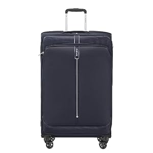 Samsonite Popsoda Luggage Hand Luggage Upright, Blue (Dark Blue), Spinner L expandable (78 cm – 112.5 L), Luggage suitcase