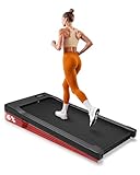 Superun Walking Pad mit Steigung 6% – Laufband für Zuhause max 6km/h & 12km/h mit App und Fernbedienung – Laufband Schreibtisch max 136 kg mit Multi-Runner-Rennen und Training Courses