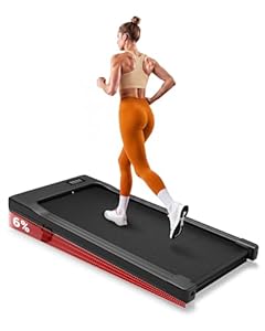 Superun Walking Pad mit Steigung 6% – Laufband für Zuhause max 6km/h & 12km/h mit App und Fernbedienung – Laufband Schreibtisch max 136 kg mit Multi-Runner-Rennen und Training Courses