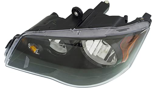 Garage-Pro Driver Side Headlight Compatible with 2011-2020 Dodge Grand Caravan, Fits 2014-2016 Chrysler Town & Country Assembly, Halogen, Black Interior - CAPA