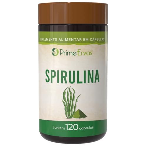 Spirulina 120 Cápsulas De 500mg Prime Ervas