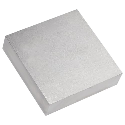 UNICRAFTALE 1 bloque de banco de trabajo, yunque cuadrado, bancos de trabajo, herramientas de joyería planas, bloque de metal para joyería, reparación de estampación, herramientas de bricolaje