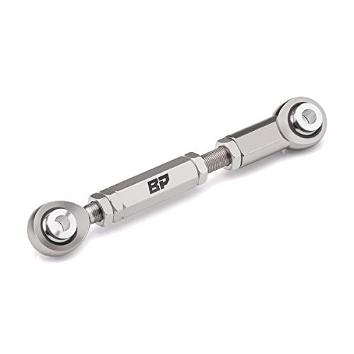 Black Path - Fits Yamaha 0" - 4" Adjustable Rear Lowering Link Kit For Fz1 + Fz8 + R6S + R6 + R1 Motorcycle Drop Links (Polished) Carbon Steel #TOP19