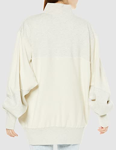 [エックスガール] トレーナー PANELLED HALF ZIP SWT TOP レ