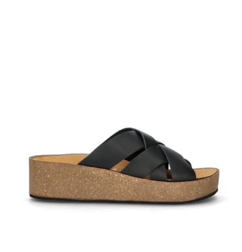 Sandales femme en cuir Frau plateforme pour marche urbaine chic