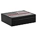 Humidor Supreme Red Line Series Traveler Humidor, Honoring Firefighters, 20 Cigar Capacity, Premium Kiln-Dried Spanish Cedar Interior, Round Humidifier Included, Black Finish with Red Line