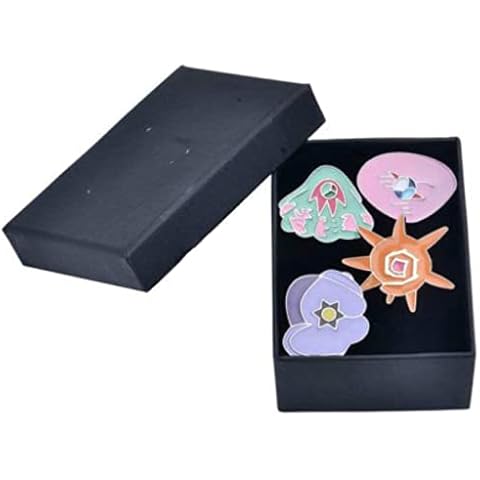 YUANstore Applicable to Pocket Monster Generation 1-6 Gym Badge Collection Box, Game Collection Set of 8PCS, Gift for Boy and Girls Cover