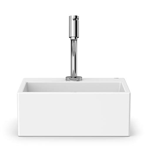 Kit Cuba de Apoio Q6 com Torneira Bica Baixa e Complementos de Instalação BASIC Branco - Celite