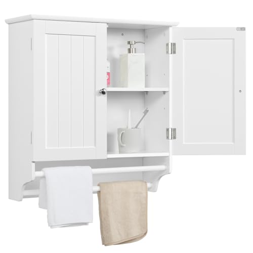 Yaheetech Mobile Bagno da Parete Pensile Sospeso Armadietto Armadio con