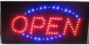 Flashing LED Open Sign 19" X 10"