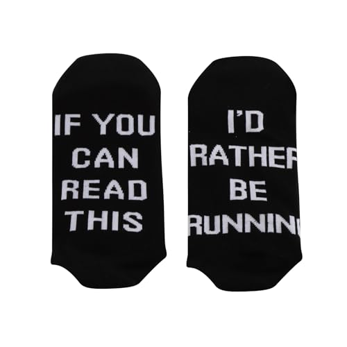VAMSII 2 Pairs Running Theme Socks If You Can Read This I'd Rather Be Running Socks For Friends4