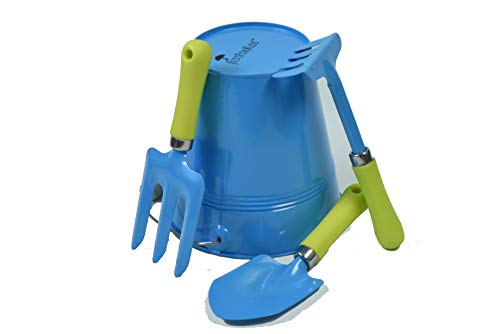 G & F Products 10051 JustForKids Kids Water Pail with Garden Tools Set, Blue,4 pieces - Image 3