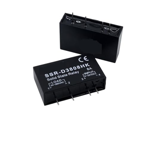 Relais statique monophasé 3 5 8 A à broches PCB D3808HK pour circuit imprimé