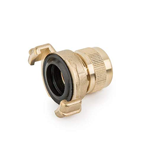 E-Best-Offer Heavy Duty Solid Brass Quick fit Claw Type Fitting to 1/2" Garden Hose,no hoseclips Required just Push on and Tighten - Image 2