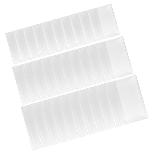 NUOBESTY Capas De Livro De Plástico Transparente Protetor De Capa De Livro 30Pcs 22K 16K A4 Deslizam