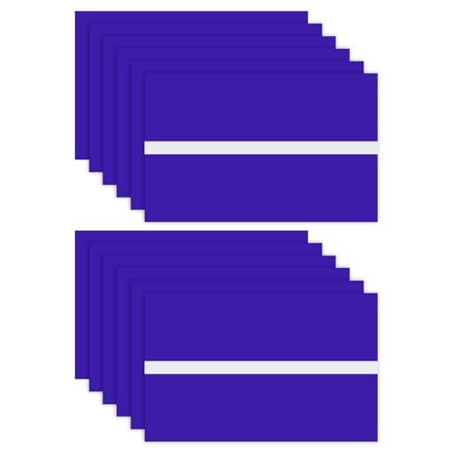 Image of M METERXITY 12-Pack Double Color Laser Engraving Blanks 7x11 Inch,1.3mm Thick ABS Plastic Sheet Engraved Material for Name Plate /Yard Signs /Laser Cutting /DIY Carving /Craft[Purple /White]