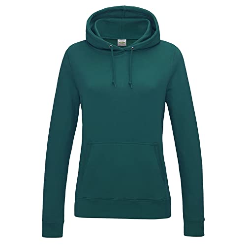 Image of AWDis Women's Girlie College Hoodie, Green (Jade), 12 (Manufacturer Size:Medium)