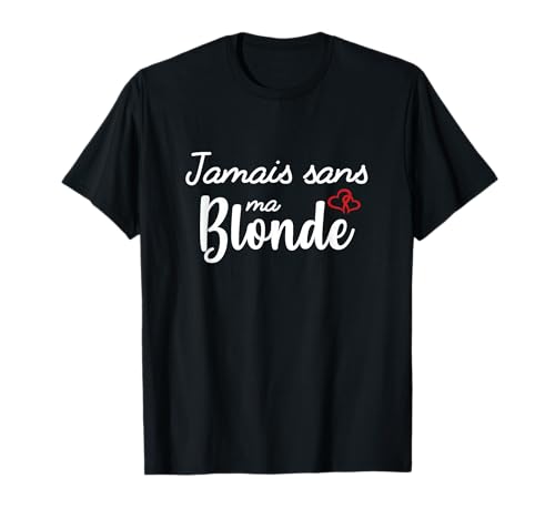 Duo Couple Amoureux Blonde Barbu Assorti Humour St Valentin T-Shirt
