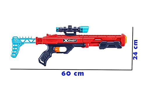 HMIR X-shot Excel Hawk Eye Foam Dart Blaster Gun- 16 Black Foam Darts With Soft Blue Tip-toy Gun With Removable Scope-multi-player Game For Children For Children Aged 8 And Up. - Image 7