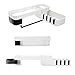 Półka łazienkowa 1 szt. Rafa prysznicowa Rack Łazienka Szampon Prysznic Rack Kitchen Storage Rack Mount Stosowany w łazienkach i toaletach, aby zaoszczędz (Color : White and black)