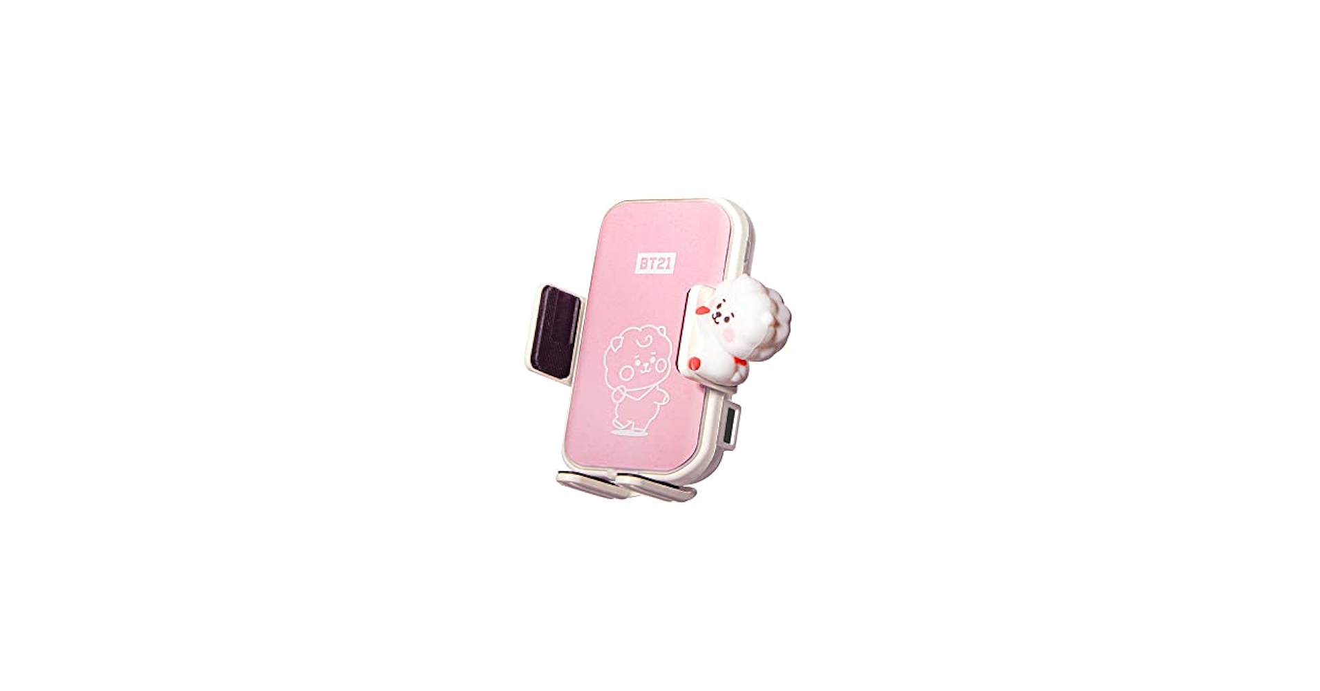 BT21 - BT21 RJ 車用高速無線充電スタンド 2022年最新型 新品 正規品 ジン Amazon | 公式 BT21 車 ワイヤレス 高速 充電器 Car Charger