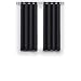 MASVIS Blackout Window Curtains Panels For Living Room Bedroom Darkening Thermal Insulated Printed Grommet Window Drapes Set Of 2 Panels (52x63-Inch,Black)