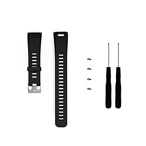 Ruentech compatible con garmin Vivosmart HR/HR+ anillo de cierre de silicona, conector de banda de seguridad, color smart hr bands