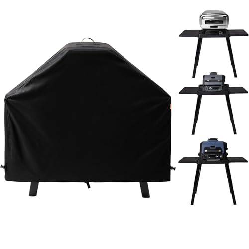 Grill Cover for Ninja Woodfire on Stand with Two Side Tables Cover Only