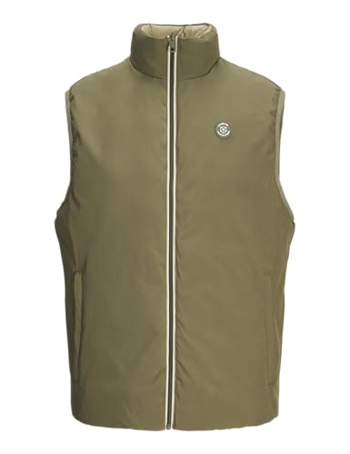 JACK&JONES Herren Jprblubrook Reversible Vest Weste, Olive Night, M – Ansicht 1