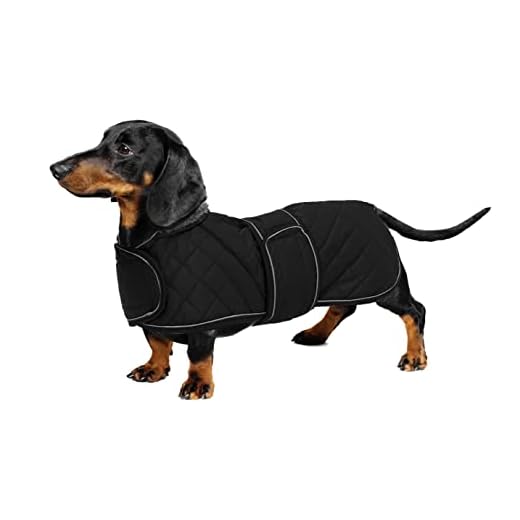 Geyecete - Warmer wintermantel für dackel Hunde,Hunde Winterjacken mit plüschfutter,Outdoor jacken mit verstellbaren gürtel und Kabelbaumloch,für mittelgroße und Kleiner dackel-Schwarz-S